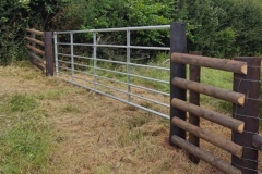 New fence and farm gate