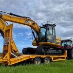 JCB digger with tractor