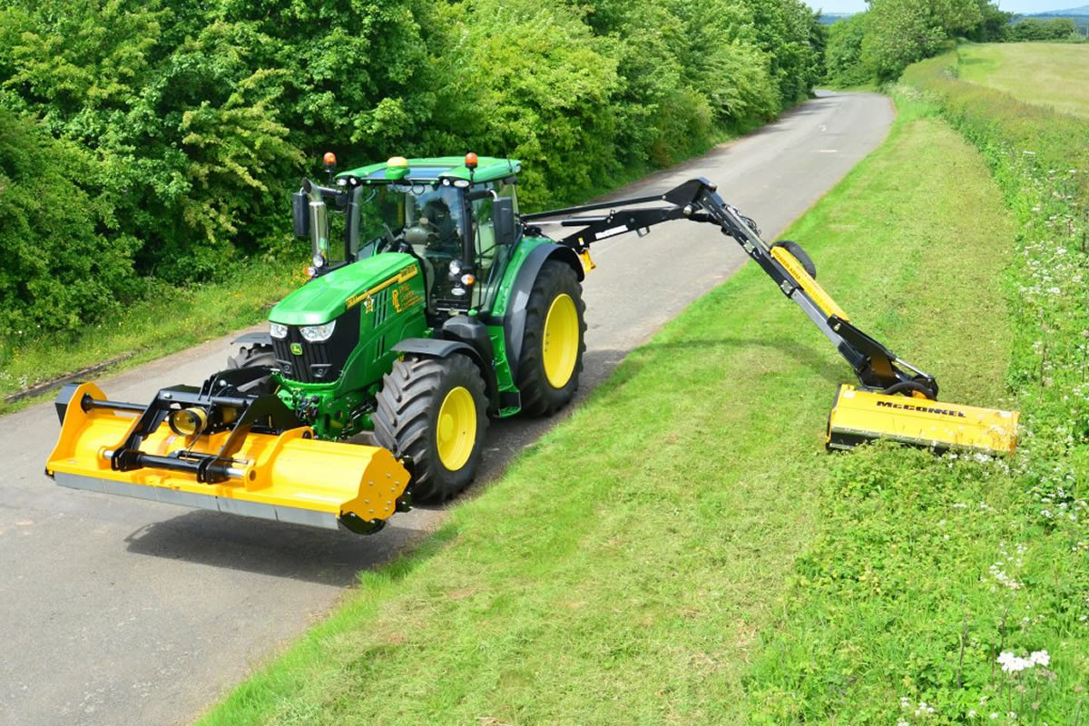 Roadside hedge cutting